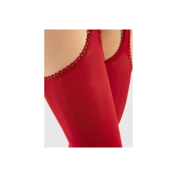 Diavola Bas jarretelles 60 DEN - Rouge